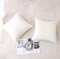Decorative Throw Pillow Covers Velvet Soft for Couch Sofa Bedroom Living Room Outdoor Pack of 2 18x18 Inch Cream White